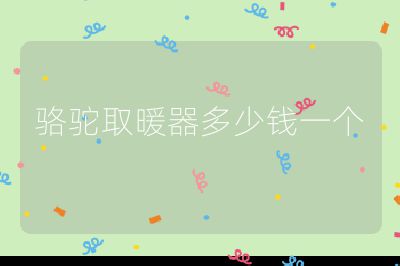 駱駝取暖器多少錢一個