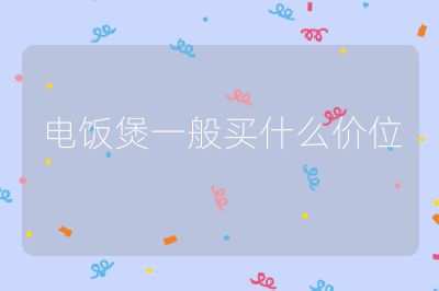 電飯煲一般買什么價位