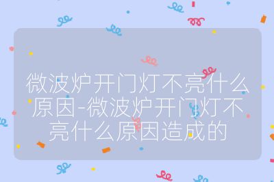 微波爐開門燈不亮什么原因-微波爐開門燈不亮什么原因造成的