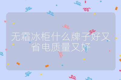 無(wú)霜冰柜什么牌子好又省電質(zhì)量又好