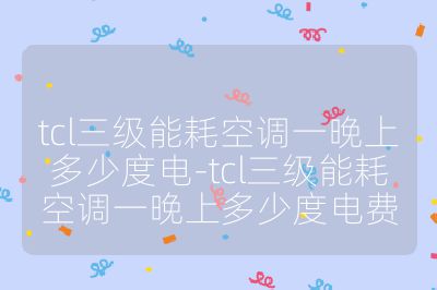 tcl三級能耗空調一晚上多少度電-tcl三級能耗空調一晚上多少度電費