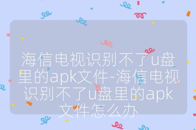 海信電視識別不了u盤里的apk文件-海信電視識別不了u盤里的apk文件怎么辦
