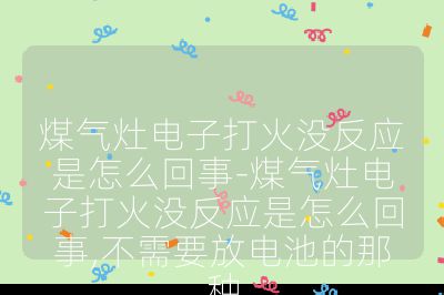 煤氣灶電子打火沒反應(yīng)是怎么回事-煤氣灶電子打火沒反應(yīng)是怎么回事,不需要放電池的那種