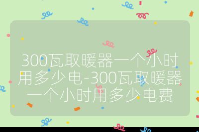 300瓦取暖器一個小時用多少電-300瓦取暖器一個小時用多少電費