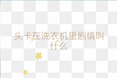 頭卡在洗衣機里劇情叫什么