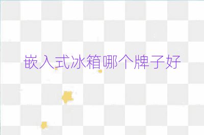 嵌入式冰箱哪個牌子好