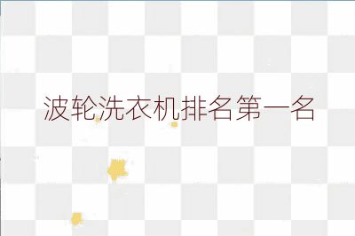 波輪洗衣機(jī)排名第一名