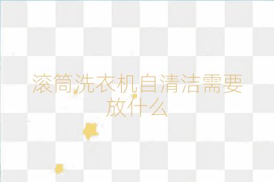 滾筒洗衣機(jī)自清潔需要放什么