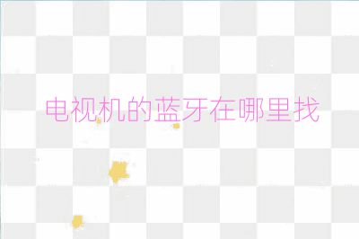 電視機(jī)的藍(lán)牙在哪里找