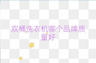 雙桶洗衣機(jī)哪個(gè)品牌質(zhì)量好