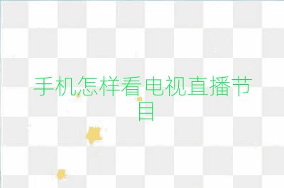 手機怎樣看電視直播節目