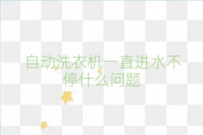 自動(dòng)洗衣機(jī)一直進(jìn)水不停什么問題