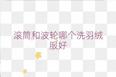 滾筒和波輪哪個洗羽絨服好