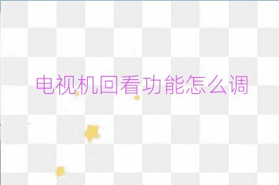 電視機回看功能怎么調