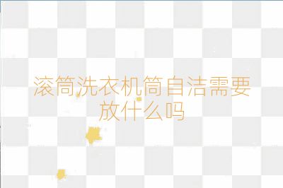滾筒洗衣機(jī)筒自潔需要放什么嗎