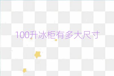 100升冰柜有多大尺寸